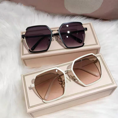 Vintage Half-Frame Sunglasses - 1